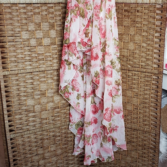 Forever 21 High Low Dress Pink Floral - Picture 2 of 6